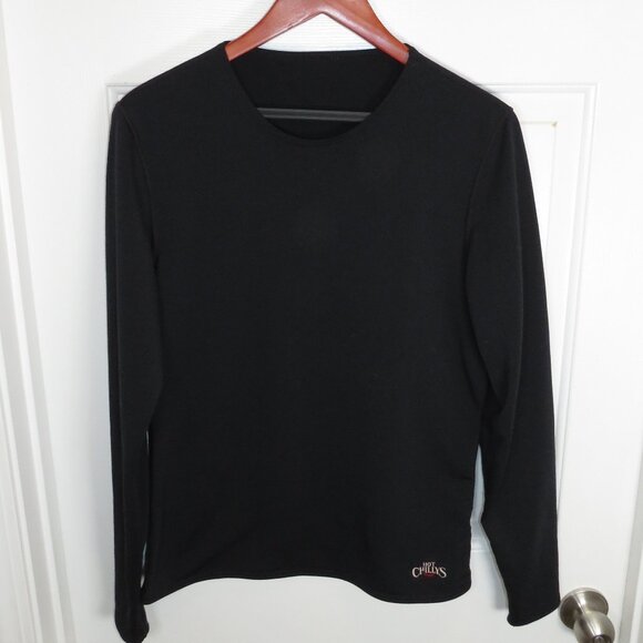 Hot Chillys Black Thermal Long Sleeve Base Layer Men Size Medium Made in USA - Picture 1 of 6